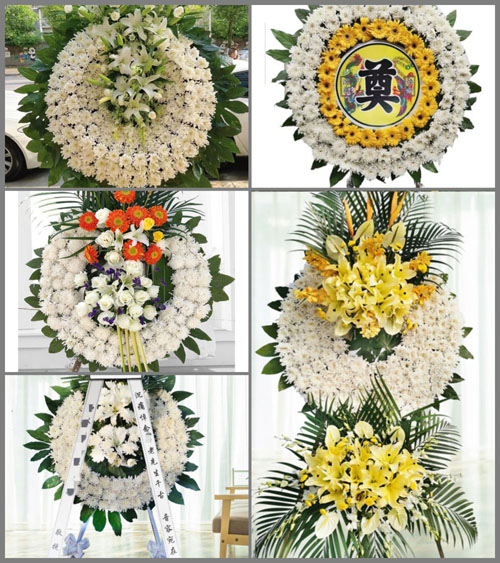 安徽六安市金寨县梅山镇徐冲村花圈速递